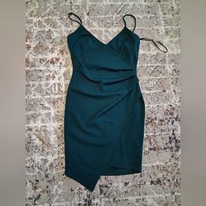 a'gaci Asymmetrical Teal Skirt